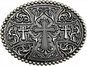 img 3 attached to Bold And Unique: LAXPICOL'S Heavy Duty Vintage Celtic Cross Belt Buckle For Men