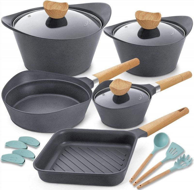 Cooklover 13-Piece Cookware Set, PFOA Free + Cooking Utensils