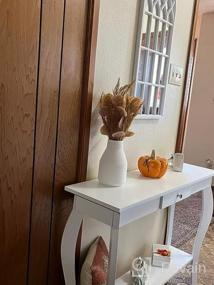 img 5 attached to Espresso ChooChoo Narrow Console Table With Drawer For Entryway