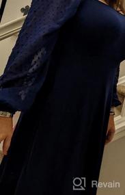 img 8 attached to STYLEWORD женское торжественное платье с длинным рукавом коктейльное платье возвращения на родину с квадратным вырезом сетчатые шифоновые праздничные осенние мини-платья 2022
