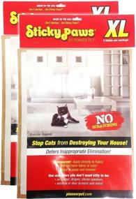 img 1 attached to 🐾 Sticky Paws 10 XL Sheets: Keep Your Surfaces Protected! (2 Packs of 5 Sheets)