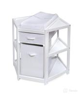 👶 multi-functional baby changing table with diaper corner, pad, hamper, and basket логотип