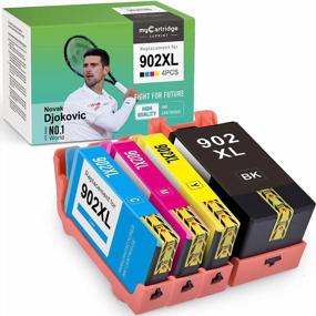 img 4 attached to 🔋 Remanufactured Ink Cartridge Replacement for HP 902XL - myCartridge SUPRINT 902XL - 4-Pack (Black, Cyan, Magenta, Yellow) - Compatible with OfficeJet Pro 6960, 6968, 6958, 6954, 6975, 6950, 6970, 6978