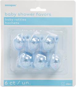 img 1 attached to Plastic Rattle Shower Favor Charms Baby & Toddler Toys in Rattles & Plush Rings