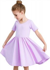 img 4 attached to Stelle A-Line Twirly Skater Dress: Perfect Casual And Party Wear For Toddler/Girls, Ages 3-12!
