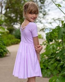img 2 attached to Stelle A-Line Twirly Skater Dress: Perfect Casual And Party Wear For Toddler/Girls, Ages 3-12!