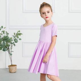 img 3 attached to Stelle A-Line Twirly Skater Dress: Perfect Casual And Party Wear For Toddler/Girls, Ages 3-12!