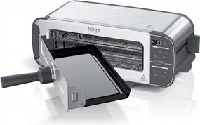 img 4 attached to Get Twice The Functionality With The Ninja ST100 Foodi Flip Toaster: Compact Toaster Oven And Snack Maker In One