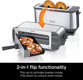 img 3 attached to Get Twice The Functionality With The Ninja ST100 Foodi Flip Toaster: Compact Toaster Oven And Snack Maker In One