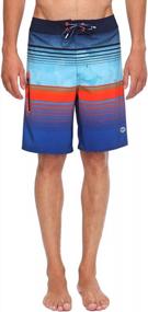 img 2 attached to Men'S Rokka&Rolla 4-Way Stretch Swim Trunks Quick Dry Board Shorts Beach Swimwear Bathing Suit