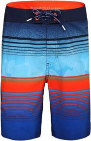 img 4 attached to Men'S Rokka&Rolla 4-Way Stretch Swim Trunks Quick Dry Board Shorts Beach Swimwear Bathing Suit