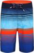 men's rokka&rolla 4-way stretch swim trunks quick dry board shorts beach swimwear bathing suit logo