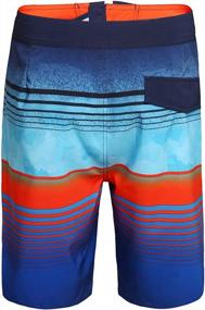 img 3 attached to Men'S Rokka&Rolla 4-Way Stretch Swim Trunks Quick Dry Board Shorts Beach Swimwear Bathing Suit