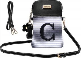 img 4 attached to Stylish And Functional Crossbody Cell Phone Purse For Women - Personalized Monogram Available!