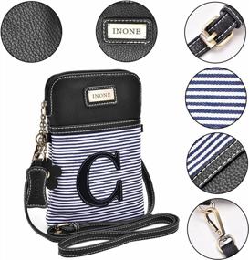 img 2 attached to Stylish And Functional Crossbody Cell Phone Purse For Women - Personalized Monogram Available!