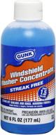 gunk m506-24pk concentrated windshield washer solvent with ammonia - 6 oz, (case of 24): superior cleaning power for crystal clear windshields logo