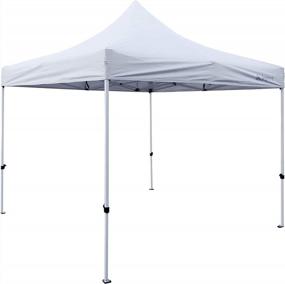 img 4 attached to Stay Dry And Covered: GigaTent 10' X 10' Pop Up Canopy - Waterproof And Fire Retardant With Adjustable Height And Powder Coated Steel Frame