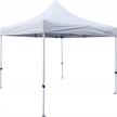 stay dry and covered: gigatent 10' x 10' pop up canopy - waterproof and fire retardant with adjustable height and powder coated steel frame logo