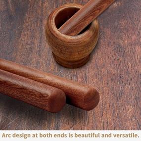 img 1 attached to Aisoso Wood Rolling Pin: Extra Long Thickened Dough Roller for Baking, Multipurpose Wooden Kitchen Tool (17.7 X 1.38 inches, Natural)