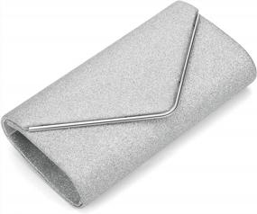 img 1 attached to Sparkle And Shine At Any Occasion With ZIUMUDY Women'S Glitter Envelope Clutches Evening Bags