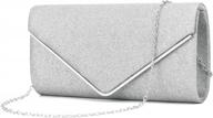 sparkle and shine at any occasion with ziumudy women's glitter envelope clutches evening bags logo