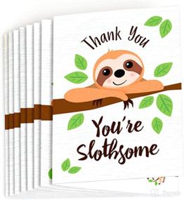 img 3 attached to Lets Hang Sloth Shower Birthday Baby Stationery