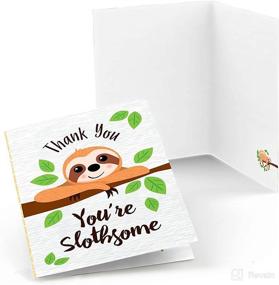 img 4 attached to Lets Hang Sloth Shower Birthday Baby Stationery