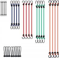 qtimal 30pc heavy duty bungee cord assortment with hooks, storage bag, canopy ties, and ball bungees - optimized for search engines logo