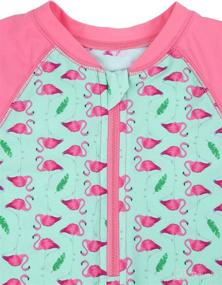 img 2 attached to Leveret Girls Piece Rashguard Months Apparel & Accessories Baby Boys good for Clothing