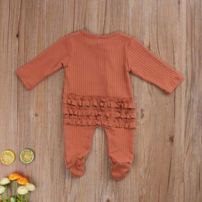 img 1 attached to Newborn Baby Unisex Footie Romper One Piece Jumpsuit Sleeper Infant Clothes