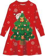 🎄 funnycokid toddler christmas sweaters: adorable reindeer-themed dresses for girls! logo