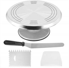img 4 attached to Spinning Cake Decorating Kit: An Essential Tool For Cake Enthusiasts!