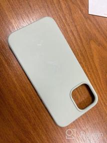 img 8 attached to Kommo Gray Silicone Shield Case for iPhone 12 Pro Max with Wireless Charging Support