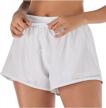 women's workout shorts with pockets - anna-kaci gym athletic running shorts logo