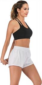 img 1 attached to Women'S Workout Shorts With Pockets - Anna-Kaci Gym Athletic Running Shorts