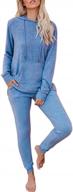 2 piece women's lounge set- long sleeve hoodie and drawstring sweatpants perfect for jogging and relaxation logo