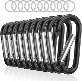 img 4 attached to Secure Your Gear With Sprookber 3 Aluminum Carabiner D Rings - Set Of 10