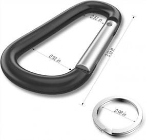 img 3 attached to Secure Your Gear With Sprookber 3 Aluminum Carabiner D Rings - Set Of 10