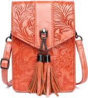 cross body cellphone embossed shoulder zippers women's handbags & wallets ~ crossbody bags logo