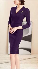 img 3 attached to 👗 Timeless and Sophisticated Vintage Business Bodycon Dresses for Women