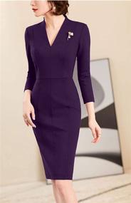 img 1 attached to 👗 Timeless and Sophisticated Vintage Business Bodycon Dresses for Women