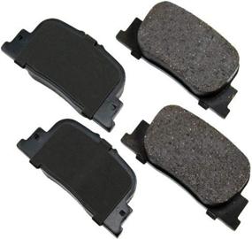 img 1 attached to Akebono ACT835 Proact Ultra Premium Ceramic Brake Pad Set, GREY – Improved SEO