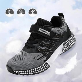 img 3 attached to Breathable And Anti-Slip Athletic Shoes For Boys - VITIKE Kids Sneakers