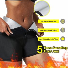 img 3 attached to FeelinGirl Sauna Shorts For Women Waist Trainer Leggings 2"/3"/9" High Waist Compression Workout Tummy Control Body Shaper