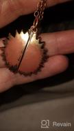 img 1 attached to Engraved Sunflower Jewelry for Girls: Inspiring Sunshine Collection review by Faith Miller