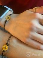 img 1 attached to 🤝 Matching Couple Friendship Bracelets - Me&Hz Pinky Promise Bracelet with Sunflower, Cross, Heart, and Compass Charms - Ideal Gifts for Women, Girls, Mother, Daughter, and Best Friends review by Brenda Thompson