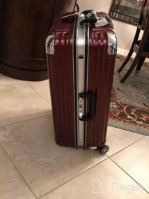 img 7 attached to Путешествуйте стильно с расширяемым набором багажа Coolife Sakura Pink из 3 предметов - замок TSA, чемоданы Spinner ABS + PC (20 дюймов, 24 дюйма, 28 дюймов)