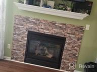 картинка 1 прикреплена к отзыву 23.6" X 118" Peel & Stick Faux Stone Brick Wallpaper - Removable Self-Adhesive Home Decoration Fireplace Shelf Paper от Brendan Baker