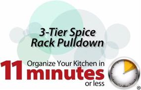 img 1 attached to 🔧 Hardware Resources 3-Tier Pull Down Spice Rack - Chrome-Finished Steel Retractable Organizer