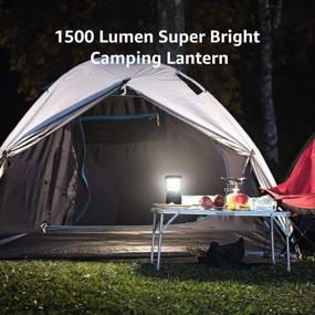img 3 attached to Camping Lantern With 1500LM LED, 4 Light Modes, Waterproof, Battery Powered, Ideal For Hurricane, Emergency, Survival Kit, Outages, Fishing, Hiking - Lepro Lantern